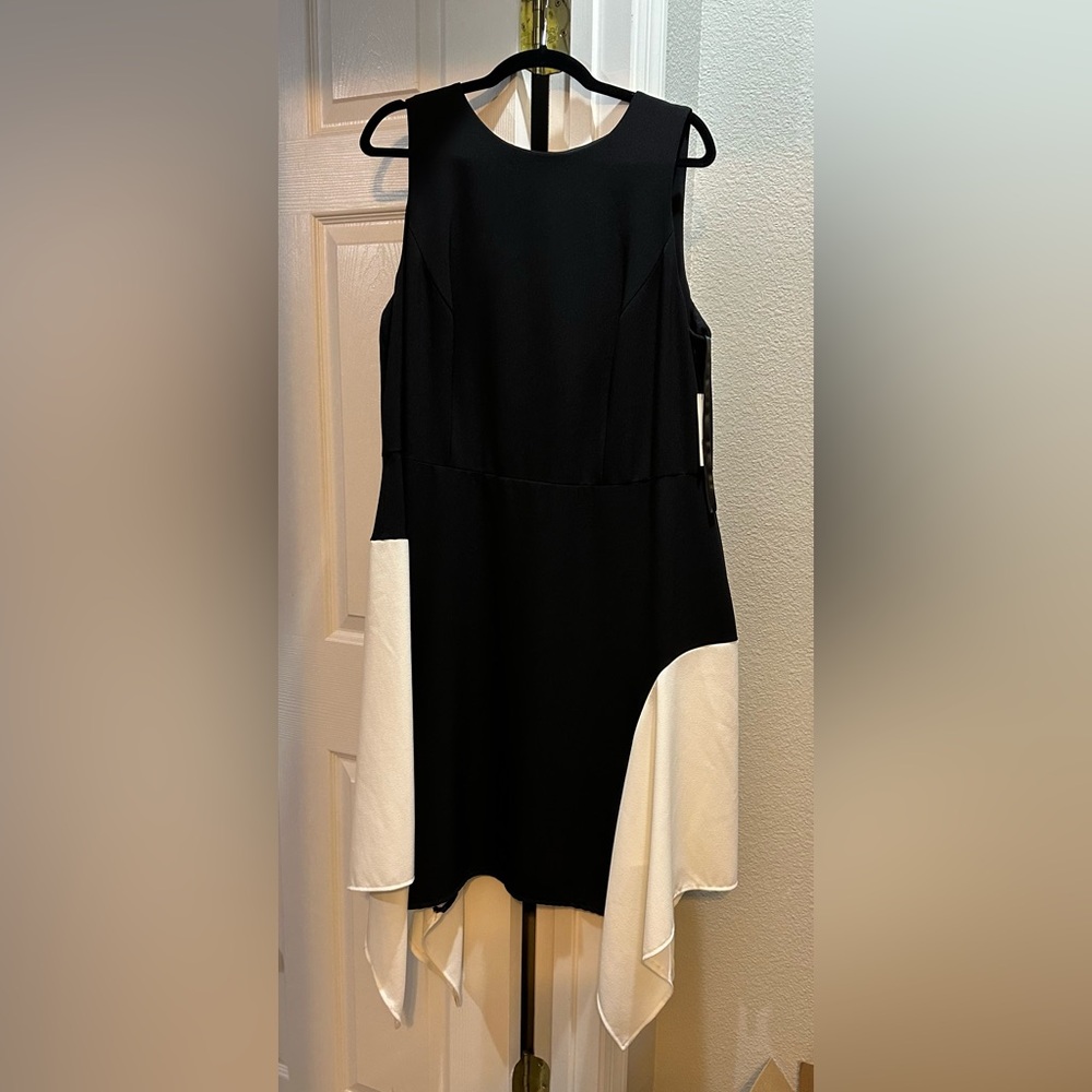 Elegant Black & White Dress